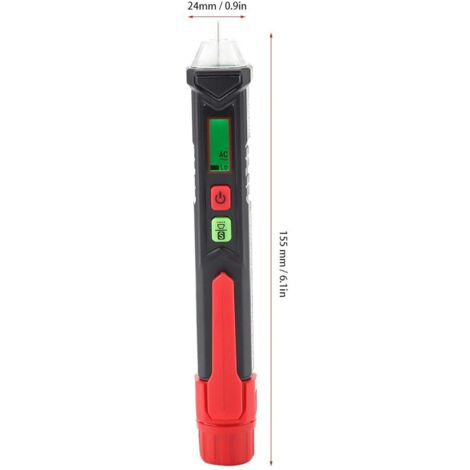 Détecteur de tension, stylo de test sans contact, détecteur de tension AC 0  40 °C, 48 V-1000 V/12 V-1000 V
