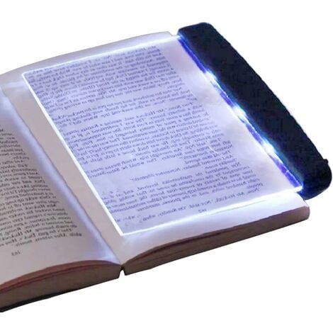 Lampe Livre à LED, Lampe de Lecture pour Livre, Book Light Plat, 14.2 x  17.5cm