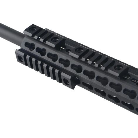 Lot De 3 Rails Picatinny Keymod En Aluminium - 5, 7 Et 13 Fentes, Pour Accessoires Tactiques Sur Fusil