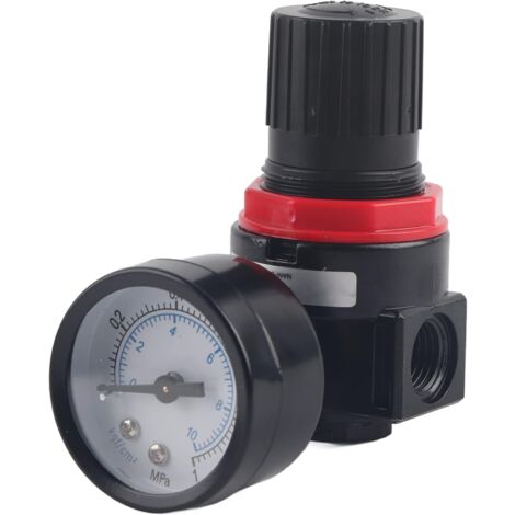 Vanne de Régulation de Pression d'Air avec Manomètre Compresseurs d'Air AR2000 G1/4" (1/3)