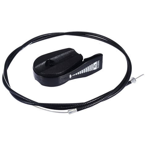 Kit de Remplacement de Commande Commutateur Câble d'accélérateur Universel de 39 po pour Tondeuses à Gazon de Jardin(Noir,1m) (1/4)