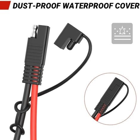 Adaptateur SAE Vers MC4 10 AWG, Câble De Connecteur SAE Vers MC4, Câble D'extension Pour Panneau Solaire MC4 Vers SAE, Connecteur Solaire MC4 Vers SAE