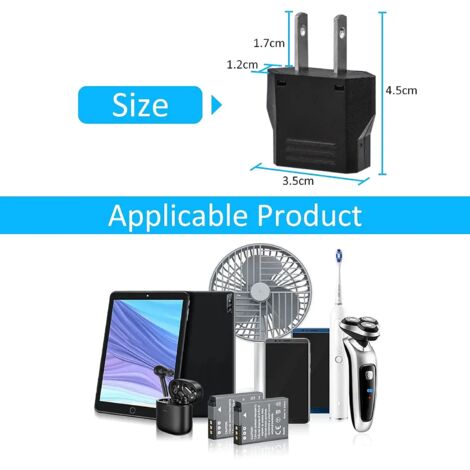 Lot De 3 Adaptateurs De Prise France Vers USA/Canada - Type B, Pour Voyage (2500W, 250V)