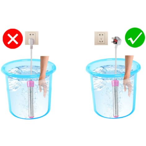 GOTOTOP Chauffe-eau à immersion Chauffe-eau électrique à immersion