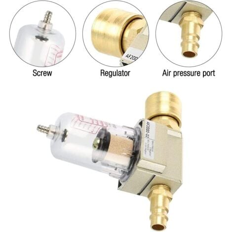 Filtre à Air Comprimé, Séparateur Deau à Air Comprimé 1/4, Séparateur D Eau Séparateur D Huile Avec Raccord Rapide Pour Filtre Compresseur