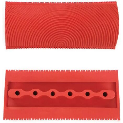 4 pcs Imitation Grain de Bois Outils de Peinture en Caoutchouc Rouleaux de Peinture DIY Texture Murale Outils Bois Grain Effet Décoration Murale de Bricolage Outil,7.2.2/9/13/15cm
