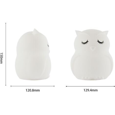Veilleuse LED Rechargeable USB En Forme De Hérisson - Lampe De Chevet Décorative - Télécommande Incluse - Pour Chambre, Couloir, Bureau - Matériau Silicone Doux
