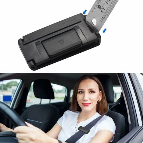 4 Pcs Clip Ceinture de Sécurité Ajustable en ABS Ajusteur Ceinture de Sécurité Durable Bloque Ceinture de Sécurité Universel pour Ceinture de Sécurité en Voiture Enfants Adultes - Noir