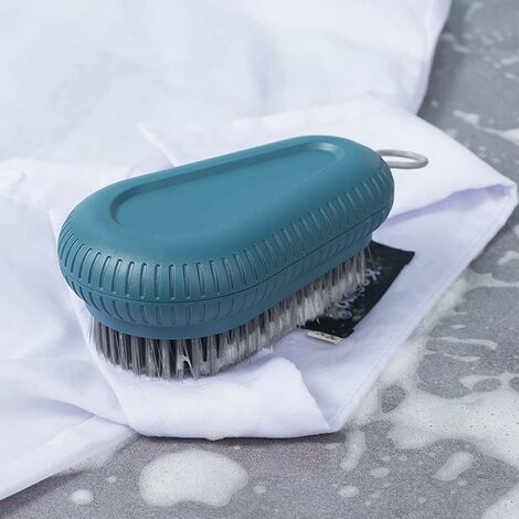 Lot De 2 Brosses à Récurer - Pour Vêtements Et Chaussures - Poignée Ergonomique - Nettoyage Taches Et Semelles