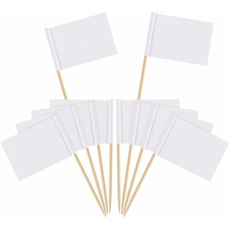 100 Drapeaux Cure-dents Bleus Pour Fromage, Charcuterie - Marqueurs Pour Buffet, Apéritif, Anniversaire