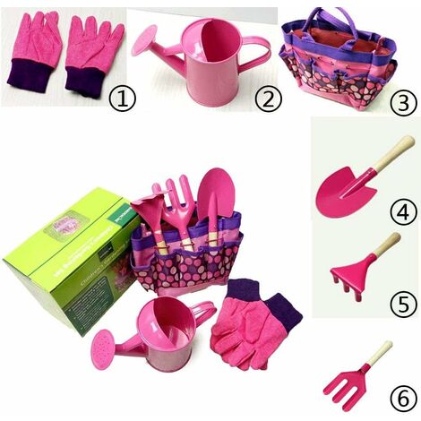 Kit De Jardinage Enfant 23 Pièces – Outils, Gants, Tablier, Arrosoir – Pour Petits Jardiniers En Herbe