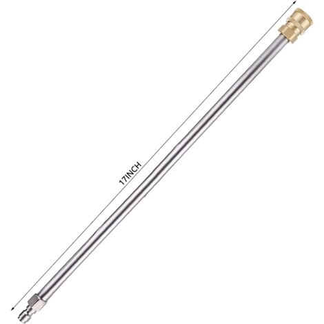 Lot De 9 Rallonges Nettoyeur Haute Pression - Outils Gouttière Et Nettoyage Fenêtres Avec 6 Embouts