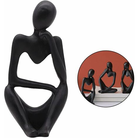 Figurine De Femme Lisante En Résine – Décoration Bureau Ou Salon, Style Penseur Moderne, Idée Cadeau Artistique