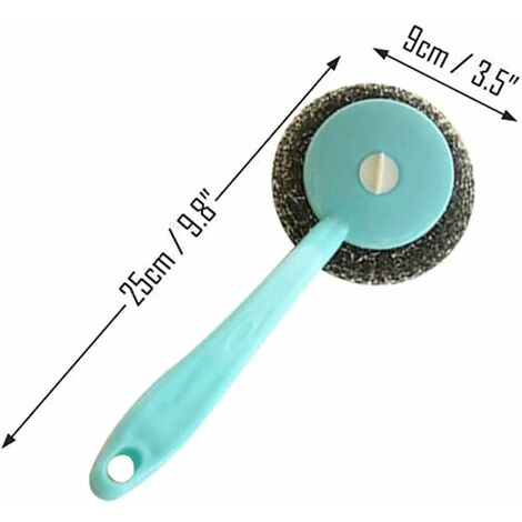 Brosses à Récurer En Acier Inoxydable - Lot De 4 Avec Poignées Courtes - Pour Casseroles, Poêles, Barbecue - Non Rayantes