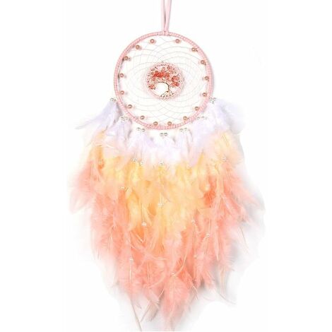 Grand Attrape-rêves En Plumes – Décoration Murale Chambre, Multicolore