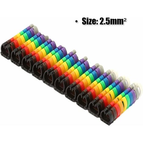 300 étiquettes Autocollantes Pour Câbles - 10 Couleurs, Marquage Et Organisation De Câbles électriques - 6