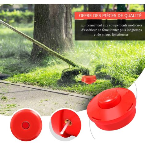 Tête De Débroussailleuse Universelle Avec Fil D'acier - Pour Désherbage, Tonte - Compatible Tondeuses à Gazon - 2