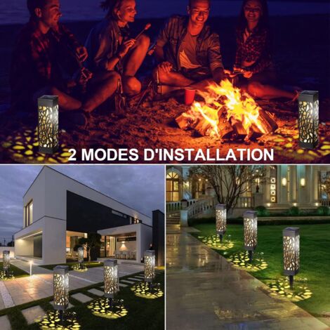 Phare Solaire Rotatif à 360 Degrés - Étanche - Pour Extérieur