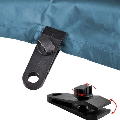 10PCS Clips de bâche, clips de tente réutilisables | Clips de bâche