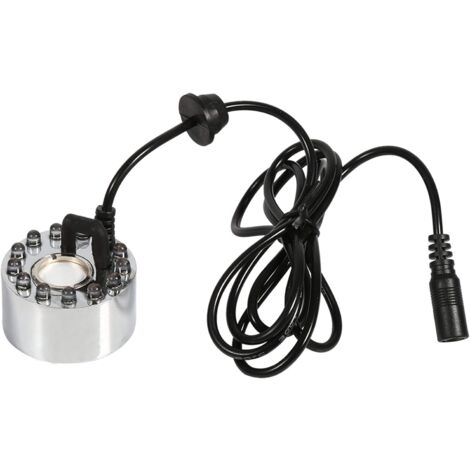 Brouillard d'eau de Bassin de Fontaine, humidificateur d'air de brumisateur d'atomiseur de nébuliseur ultrasonique,12 LED 24 V Couleur(Three-Color Gradient Atomizer) brumisateur à ultrasons br (1/5)
