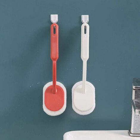 Brosse de Nettoyage 4 en 1 avec Long Manche, Brosse à Récurer de Douche
