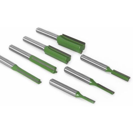 Set 4 Fraises à Rainurer Treki 8mm - Carbure Tungstène - Pour Bois - 6/10/12/16mm