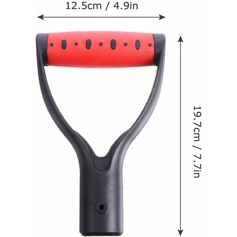 Poignée De Remplacement En Forme De D Pour Pelle/Râteau - Manche Ergonomique, Réduction De La Fatigue (Diam. 3.2 Cm, Long. 18 Cm)
