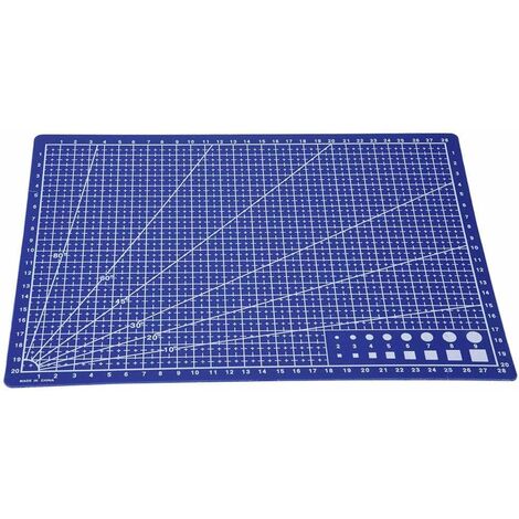 Tapis De Découpe A4 Auto-Cicatrisant MIPIAC - Double Face Avec Règle Acier Et Cutter