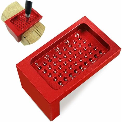 Outils de précision pour le travail du bois, règle de mesure de trous, règle de mesure métrique, règle de mesure en alliage d'aluminium, outil de menuiserie pour charpentier (1/5)