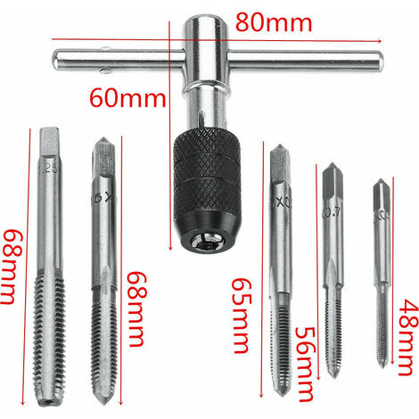 Jeu de 3 tarauds main HSS pas standard M10 - Pas de 150 : Quincaillerie