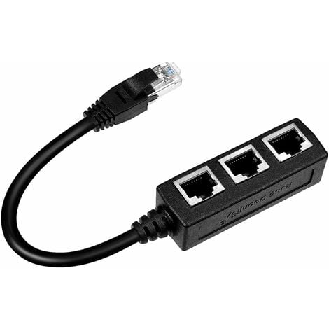 Câble adaptateur de répartiteur RJ45 pour réseau Ethernet LAN
