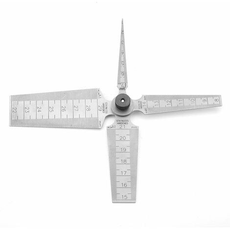 BUGUUYO Jauge Conique Soudage Inox 0-15 Mm – Règle Ouverture & Profondeur Précise Pour Soudeurs & Mécaniciens