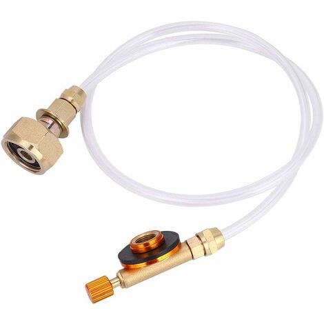Adaptateur De Recharge De Bouteille De Gaz - Universel - Cuivre/Alu - Noir