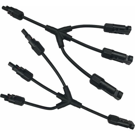 Panneau Solaire câble Adaptateur Y Branche connecteur 3 Y Solaire  connecteur de câble (F/F/F/M et M/M/M/F)