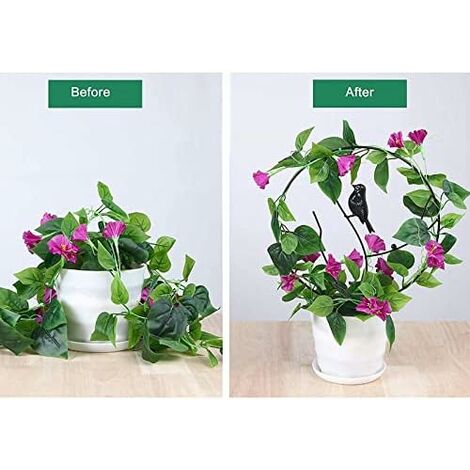 Treillis Décoratif En Métal Pour Plantes - Piquet De Jardin Robuste Anti-rouille - Support Pour Fleurs Grimpantes, Lierre, Légumes Et Vignes - 3