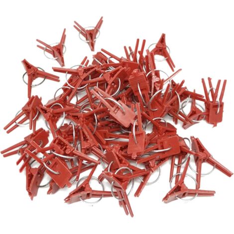 50 PCS Support De Plante Clips De Jardin Clips De Tomate Supporte/Connecte Plantes/Ficelle/Vignes Treillis/Cages Plante Vigne Légumes Clip De Fixation Outils De Greffage Faire La Plante Grandir Droite (1/4)