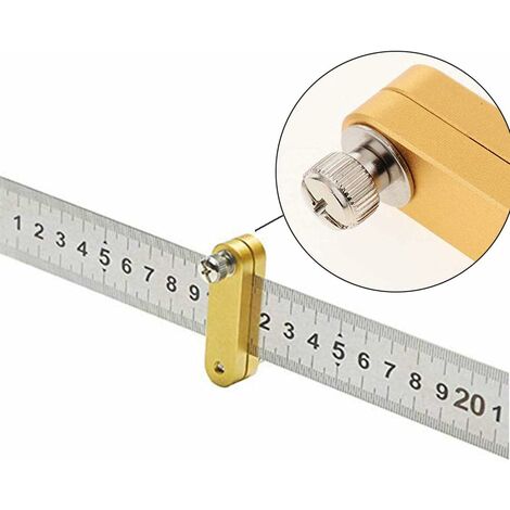 Règle De Positionnement En Acier Inox, Ruler Outil Laiton Acier Règle Bloc, Butée De Règle, Règle De Marquage 30 Cm, Outil De Marquage | Leroy Merlin