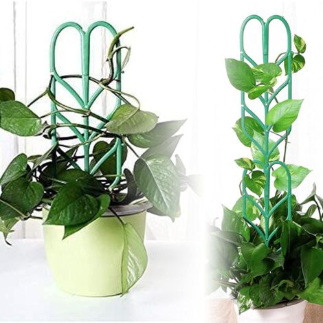 Lot De 6 Supports Pour Plantes Grimpantes - Treillis Mini 15x25 Cm - Empilable Pour Tomates, Haricots, Clématites…