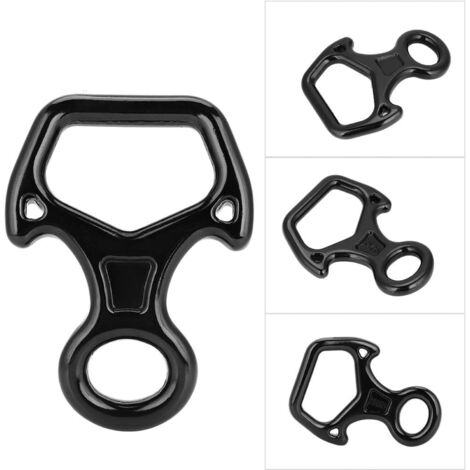 Lot Mousquetons D'escalade à Vis + Descendeur 8 - Sécurité Renforcée 25KN & 35KN