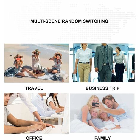 Adaptateur de voyage universel, adaptateur secteur international avec 2 ports USB, chargeur de prise 100 V à 240 V pour USA, AU, UK, EU couvre 220 pays(Gris)