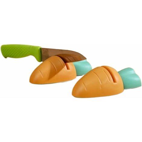 2Pcs Aiguiseur à Couteaux Multifonction Quick Mini Couteau Couteau Jump Cute Outils de cuisine Grindstone Ciseaux Ciseaux Couteau Aiguiseur Ménage Cuisine Gadgets