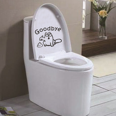 Stickers WC Chat - Décalcomanies Pour Abattant De Toilettes - Neufs - Marque ADS Fabriqué En France