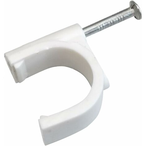 100Pcs Attache-câble Fils pontets 20mm Fixation avec Clou