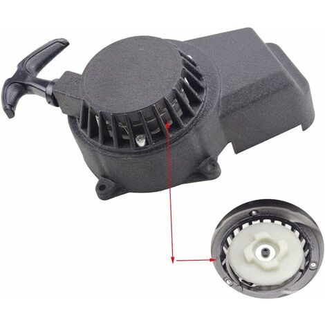 Démarreur en Aluminium Pédales de démarrage et pièces Noir Facile À Tirer À Rivet Remplacement pour 47CC 49cc Engrenage 2 Temps Boucle Pocket Bike Dirt Bike (1/5)