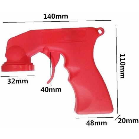 Pistolet De Pulvérisation Aérosol - Poignée Spray En Plastique/métal, Pour Peinture, Embout Inclus