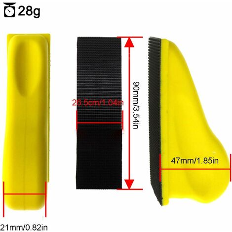 2 Blocs De Ponçage Manuels Ronds 5 Pouces - Pour Ponçage Bois, Métal, Carrosserie, Mousse Polyuréthane
