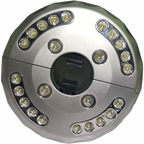Lumière de Parasol de Patio, Lumière de Parapluie de Patio LED, lumière de Poteau de Parapluie sans Fil de Camping Multifonctionnel Portable 24 + 4LED pour Les parapluies (1/5)