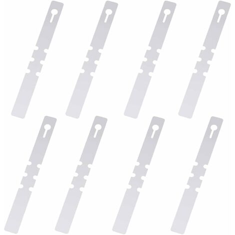 100 Pièces Étiquettes de Plantes en Plastique, Étiquettes d'arbres en Plastique, s'enroulent Autour d'étiquettes Suspendues pour Plantes, Étiquettes de Jardin Étanches (Blanc, 2x20cm) (1/5)