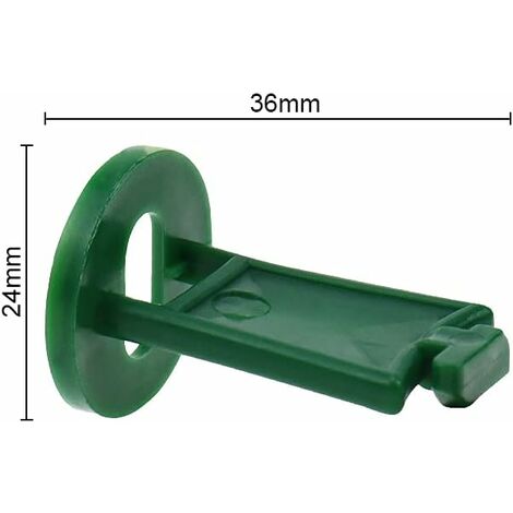 Lot 24 Pinces Pour Serre/tunnel - Plastique Vert, épaisseur 14 Mm - Pour Fixer Bâche, Filet Sur Tuyaux