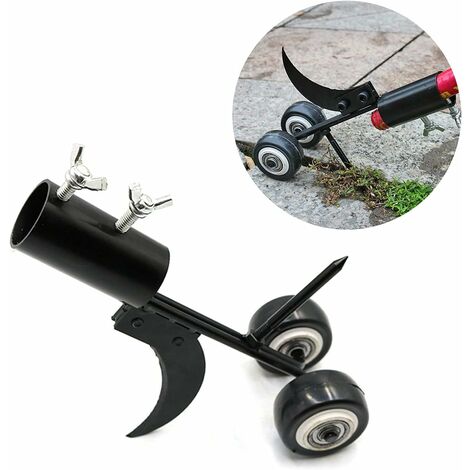 DéSherbeur Manuel avec Roues, 2-en-1 Arracheur de Mauvaises Herbes d'extraction de Portable Désherbeur de Jardin Portatif Rasoirs de Jardinage avec Roues pour Jardin Allées (1/5)